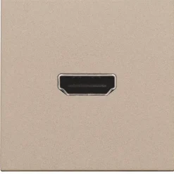 New HDMI udtag connector for stikmontering, beige Udtag & Konnektorer