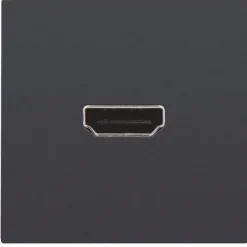 New HDMI udtag med terminaler for ledningsmontering, antrasit Udtag & Konnektorer