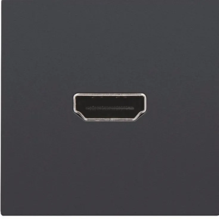 New HDMI udtag med terminaler for ledningsmontering, antrasit Udtag & Konnektorer