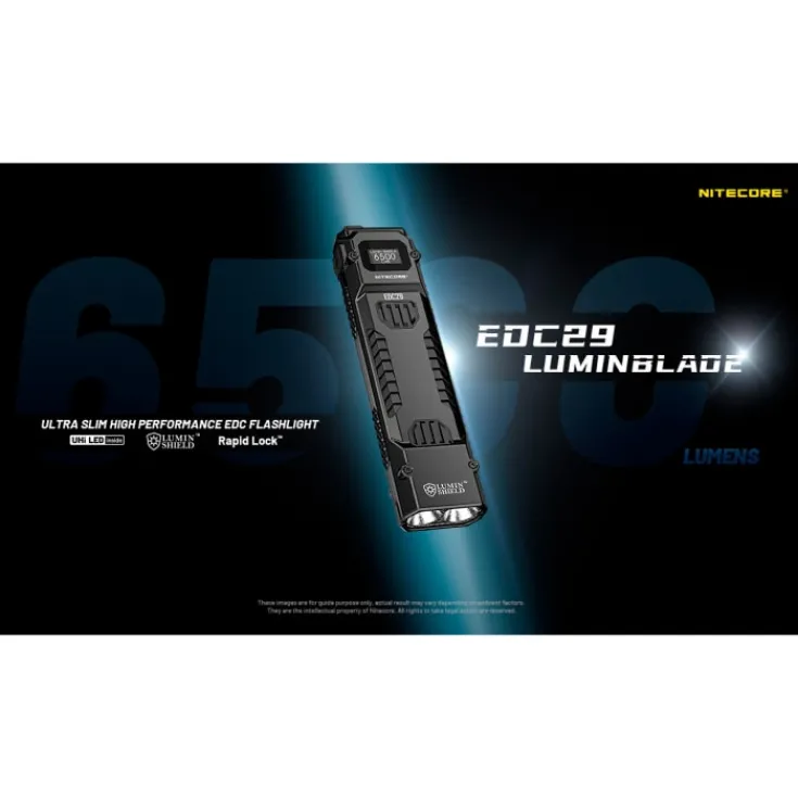 Hot EDC29 UHI genopladelig lommelygte Lommelygter
