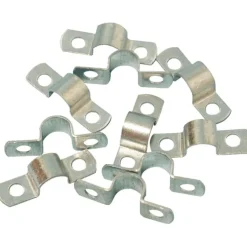 Outlet kabelbøjle, 2 lapper, forzinket, 100 stk, 22mm Kabelclips- & Bøjler