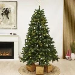 Clearance Aske kunstigt juletræ med lys, 150 x 100 cm Kunstige Juletræer