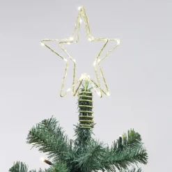 New topstjerne med lys Julepynt Med Lys