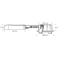 Best Low Profile ECO indbygningsspot, , 3000K Nordtronic