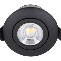 Outlet Low Profile Flexible indbygningsspot, driver, Ø5,5 cm, sort, Nordtronic