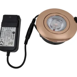 New Low Profile Flexible indbygningsspot, driver, Ø8,3 cm, CTW, Nordtronic