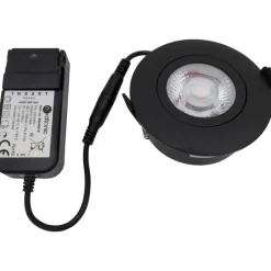 Online Low Profile Flexible indbygningsspot, driver, Ø8,3 cm, CTW, Nordtronic