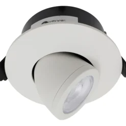 Discount Low Profile Flexible indbygningsspot, kip, Ø7,5 cm, hvid, Ø Indbygningsspots|Nordtronic