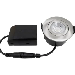 Discount Low Profile Flexible indbygningsspot, Ø5,5 cm, børstet alu, Nordtronic