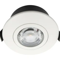 Low Profile Flexible indbygningsspot, Ø7,5 cm, hvid, Indbygningsspots|Nordtronic