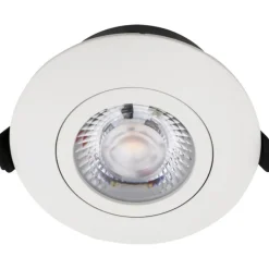 Clearance Low Profile Flexible indbygningsspot, Ø8,3 cm, hvid, Indbygningsspots