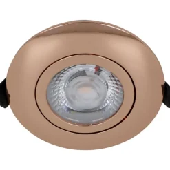Discount Low Profile Flexible indbygningsspot, Ø8,3 cm, kobber, Nordtronic