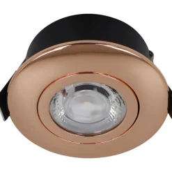 Clearance Low Profile Flexible udendørs indbygningsspot, Ø7,5 cm, kobber, Nordtronic|Udendørs Spots