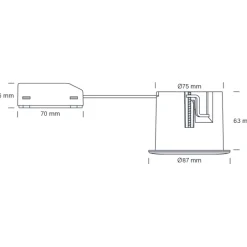Clearance Quick Install indbygningsspot, GU10, rund, Nordtronic