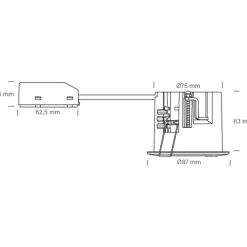Hot Uni Install Indbygningsspot, rund, Indbygningsspots|Nordtronic
