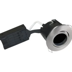 Discount Uni Install rustfri indbygningsspot med GU10 pære, 2700K, børstet stål Indbygningsspots|Nordtronic