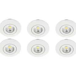Velia Eco CCT indbygningsspot, 6-pak Nordtronic