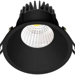 New Velia indbygningsspot, mat sort, Nordtronic