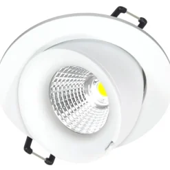 Clearance Velia Large Tilt indbygningsspot, mat hvid, DTW Indbygningsspots|Nordtronic