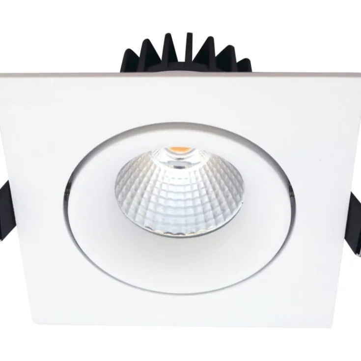 Best Velia Tilt indbygningsspot, firkantet, mat hvid, Indbygningsspots|Nordtronic