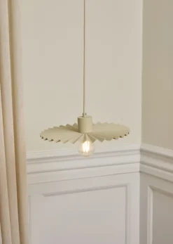 Outlet Decor Plissee pendel, beige Loftlamper