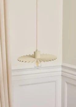 Outlet Decor Plissee pendel, beige Loftlamper
