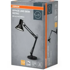Best Retro skrivebordslampe, sort Bordlamper
