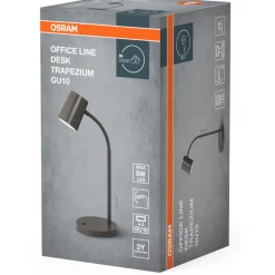 New Trapezium skrivebordslampe, grå Bordlamper