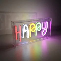 Hot Happy neonskilt Neonskilte