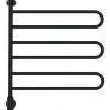 Hot Flex U håndklædetørrer, el, 65,4x75 cm, sort Håndklædetørrer