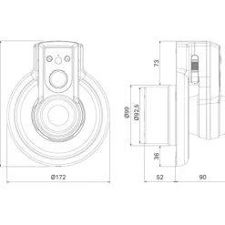 Clearance Passad 30 badventilator, fugtstyring, sensor, Ø100 mm, hvid Badeværelsesventilatorer