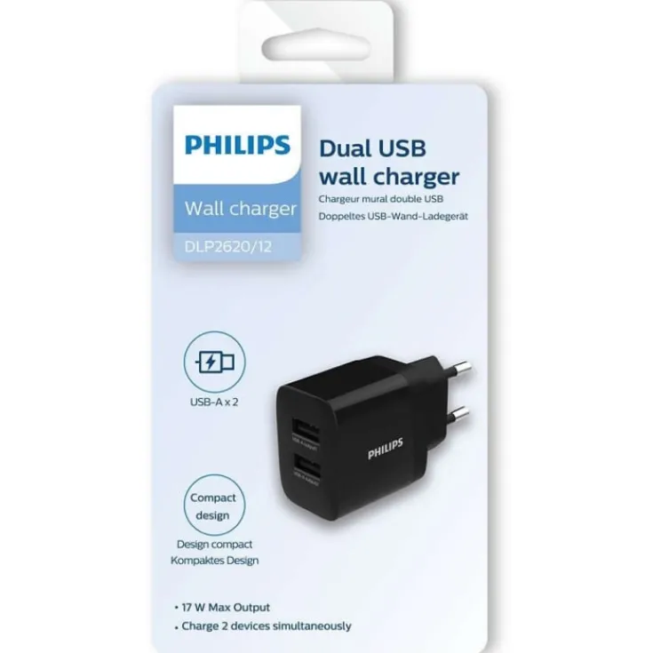 Clearance adapterstik, 2xUSB-A Mobil, Pc & Data