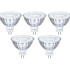 Clearance CorePro GU5,3 stiftpære, 2700K, 4,4W, 5-pak Led Pærer|Philips