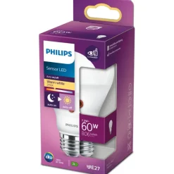 New E27 nat & dag standardpære, , 7,5W Philips