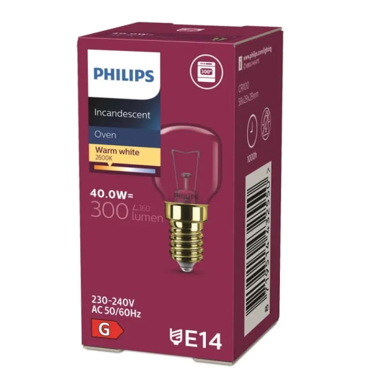 Best E14 ovnpære, 2700K, 40W Glødepærer|Philips