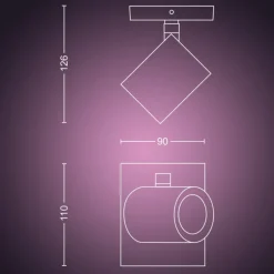 Argenta væglampe, hvid Philips Hue|Philips Hue