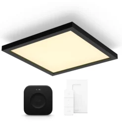 Discount Philips Hue Aurelle LED panel, sort, 30x30 cm, startsæt Indendørs Belysning