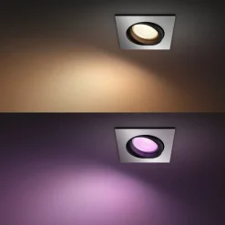 New Centura indbygningsspot, firkantet, aluminium Philips Hue|Philips Hue