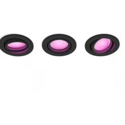 Best Centura indbygningsspot, sort, 3-pak Philips Hue|Philips Hue