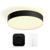 Clearance Philips Hue Enrave plafond, sort, Ø38 cm, startsæt Indendørs Belysning