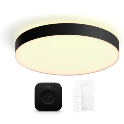 Best Philips Hue Enrave plafond, sort, Ø55 cm, startsæt Indendørs Belysning