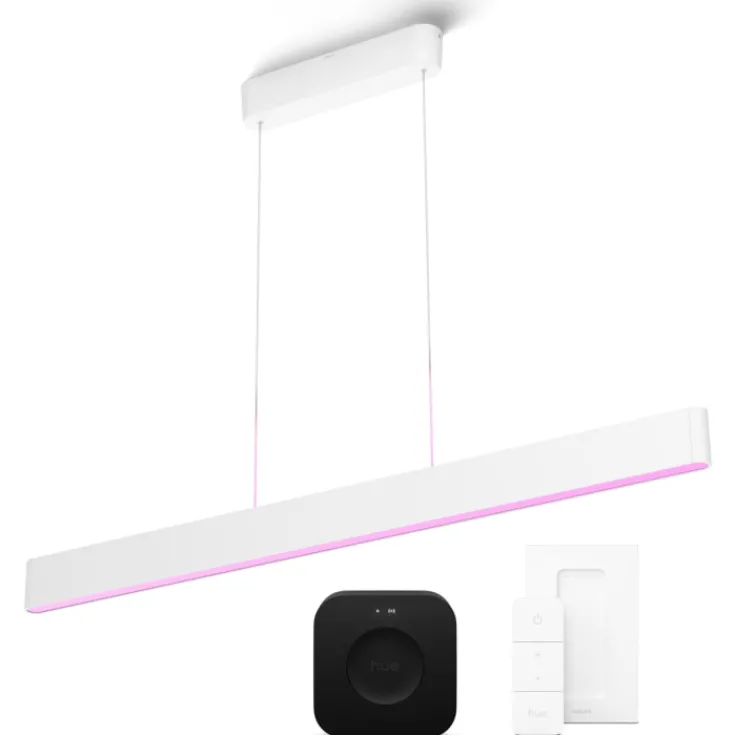 Best Philips Hue Ensis langbordspendel, hvid, startsæt Indendørs Belysning
