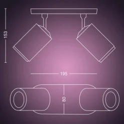 Fugato spotlampe, Philips Hue|Loftlamper