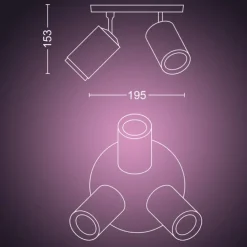 Hot Fugato spotlampe, Philips Hue|Loftlamper