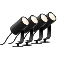 Online Philips Hue Lily havespots, 4-pak Udendørs Belysning|Havelamper