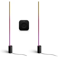 Hot Philips Hue Signe Gradient gulvlamper med Bridge Pro, sort, 2-pak Gulvlamper|Indendørs Belysning
