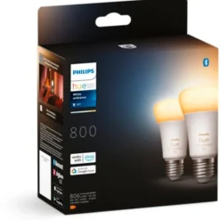 Sale White Ambiance E27 standardpære, 2000K-6500K, 9W, 2-pak Lyskilder|Philips Hue