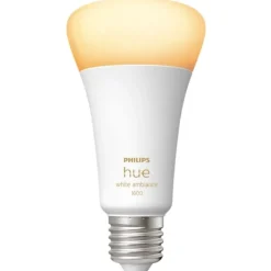 Discount White Ambiance E27 standardpære, 2200K-6500K, 13,5W Lyskilder|Philips Hue