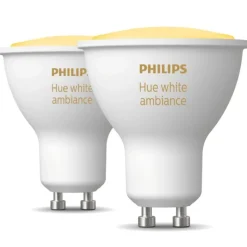 Discount White Ambiance GU10 spotpære, 2000K-6500K, 4,2W, 2-pak Lyskilder|Philips Hue