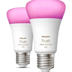 Hot White Color Ambiance E27 standardpære, 2000K-6500K, 9W, 2-pak Lyskilder|Philips Hue